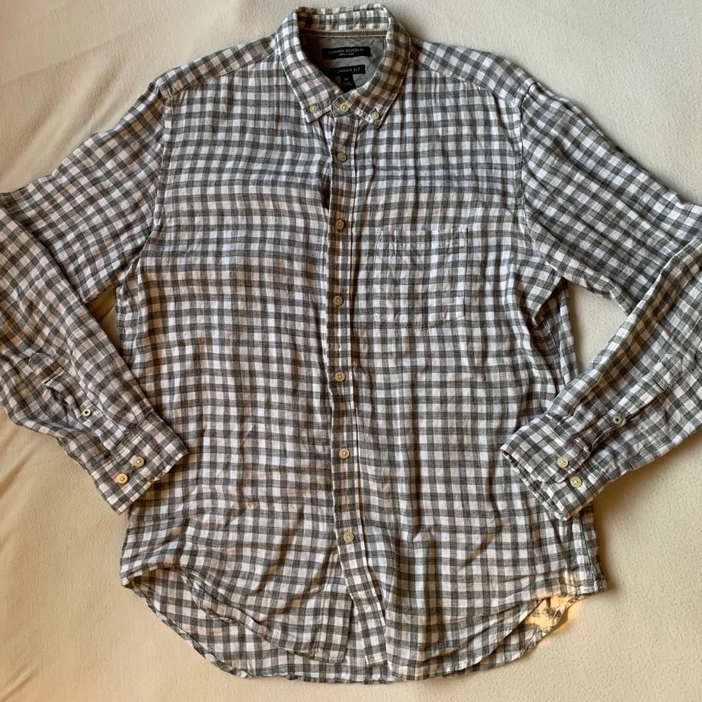 Banana Republic linen shirt Camden fit